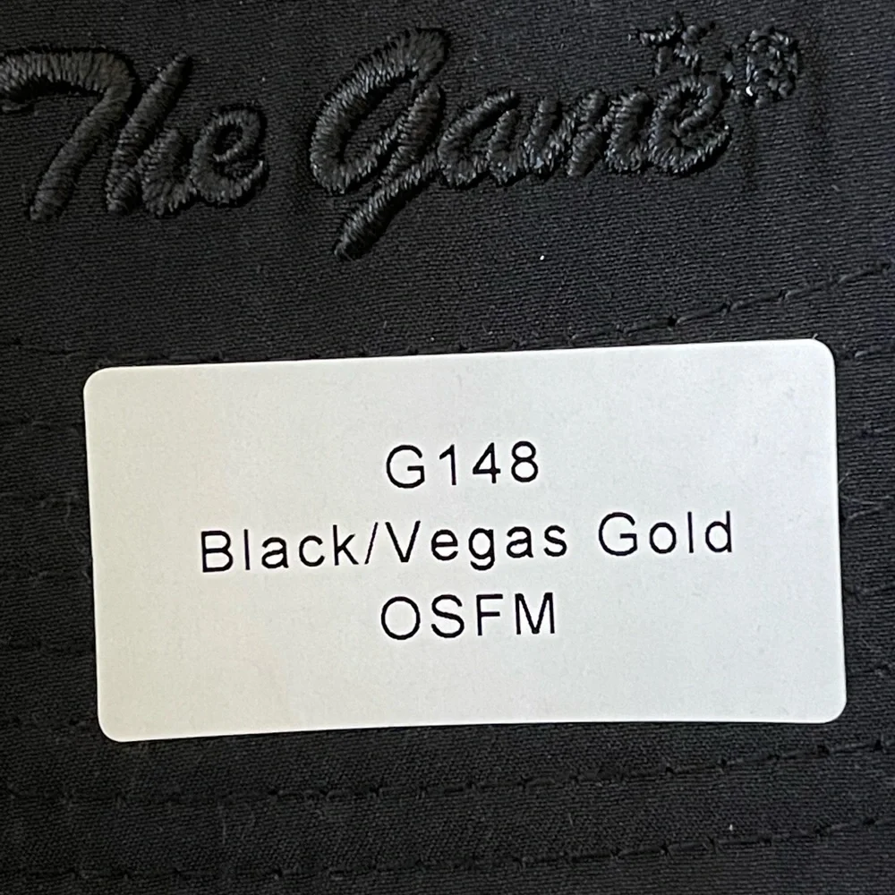 NWT Vintage The Game Black/Vegas Gold Men’s Cap